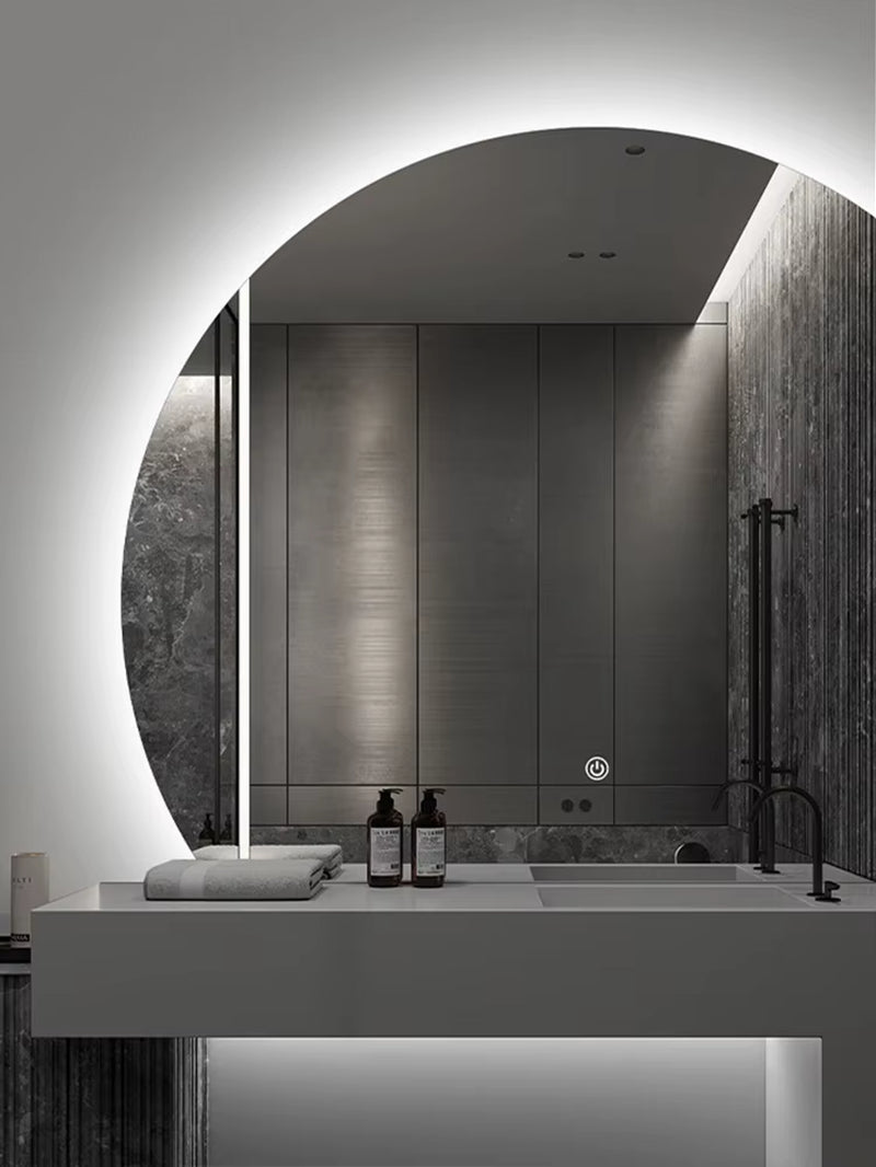 Smart Bathroom Bath Mirror Cabinet Wall Mounted Shower Cosmetic Self Haircut Girl Bath Mirror Shaving Wandspiegel Mirrors