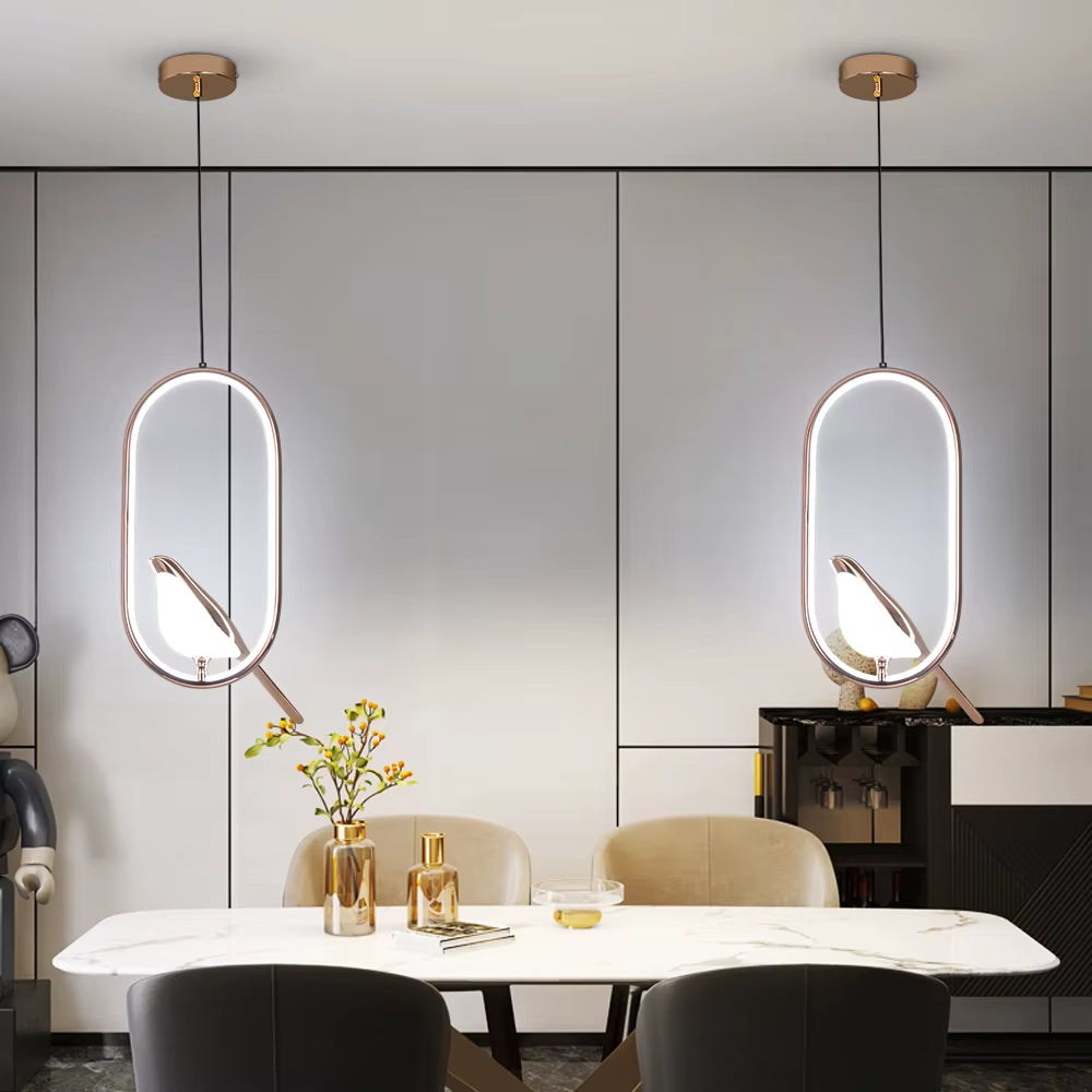 Creative Bird Led Pendant Lights Nordic Interior Lamps Corridor Dining Room Stair Aisle Lamp Home Decor Hanging Lamp Fixtures
