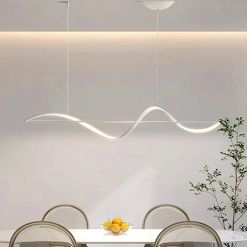 DIY Modern Aluminum Led Pendant Chandelier Lights for Kitchen Island Dining Table Office Bar Fixtures Hanging Chandelier Lamp