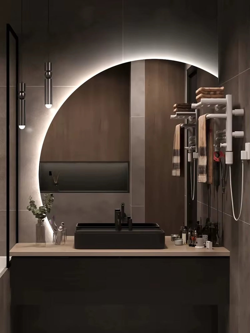 Smart Bathroom Bath Mirror Cabinet Wall Mounted Shower Cosmetic Self Haircut Girl Bath Mirror Shaving Wandspiegel Mirrors