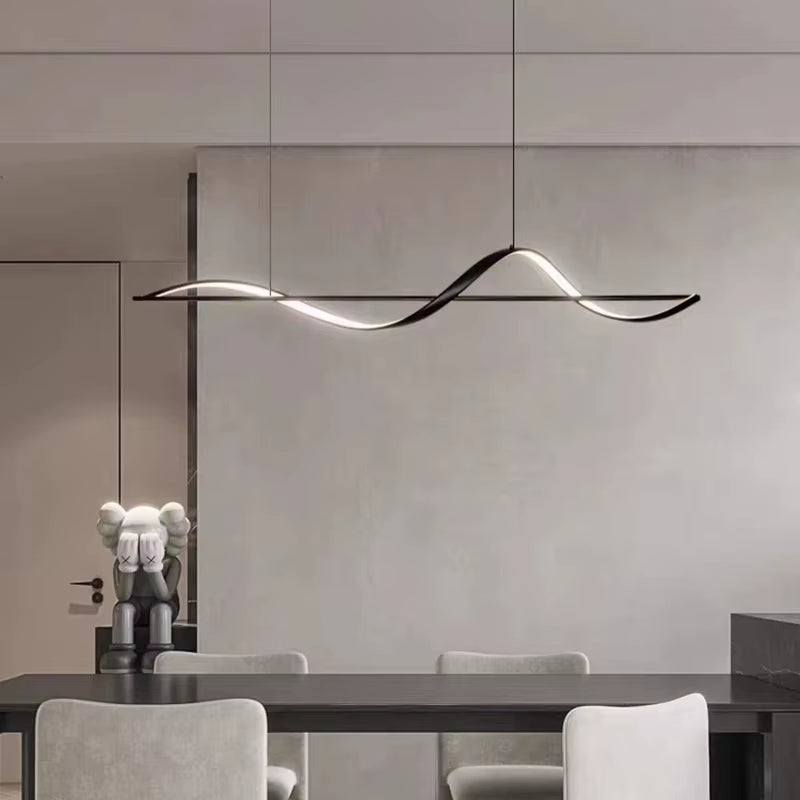 DIY Modern Aluminum Led Pendant Chandelier Lights for Kitchen Island Dining Table Office Bar Fixtures Hanging Chandelier Lamp