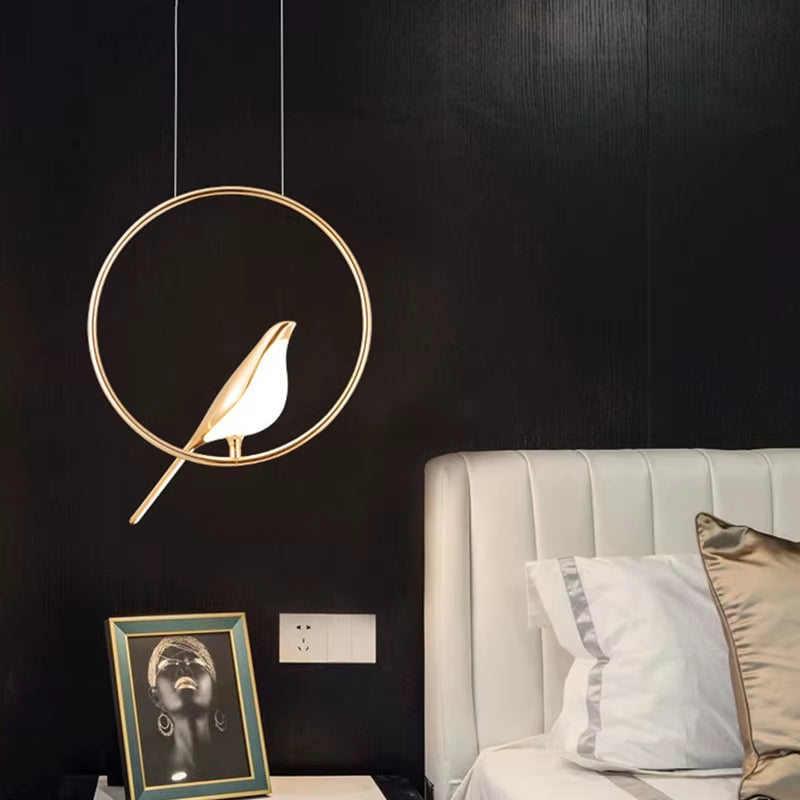 Creative Bird Led Pendant Lights Nordic Interior Lamps Corridor Dining Room Stair Aisle Lamp Home Decor Hanging Lamp Fixtures
